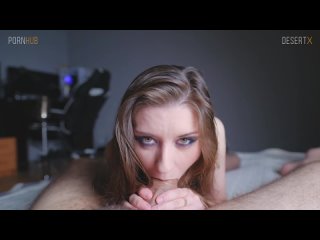 she spun around in beautiful lingerie, well, that’s it, the dick is standing, you can suck it - fucks the cute russian skinny desertx in the mouth and pussy